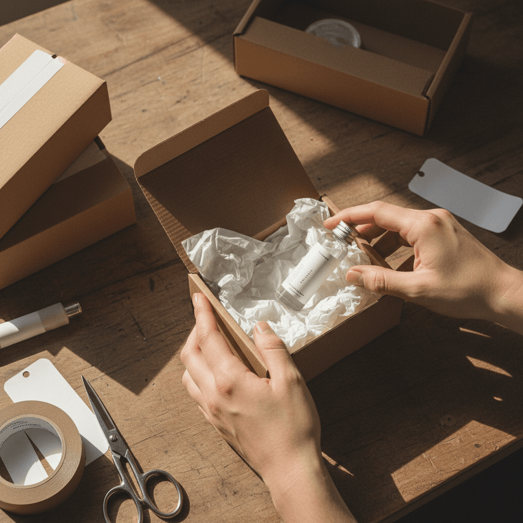 Discreet pephealthstore packaging and preparation