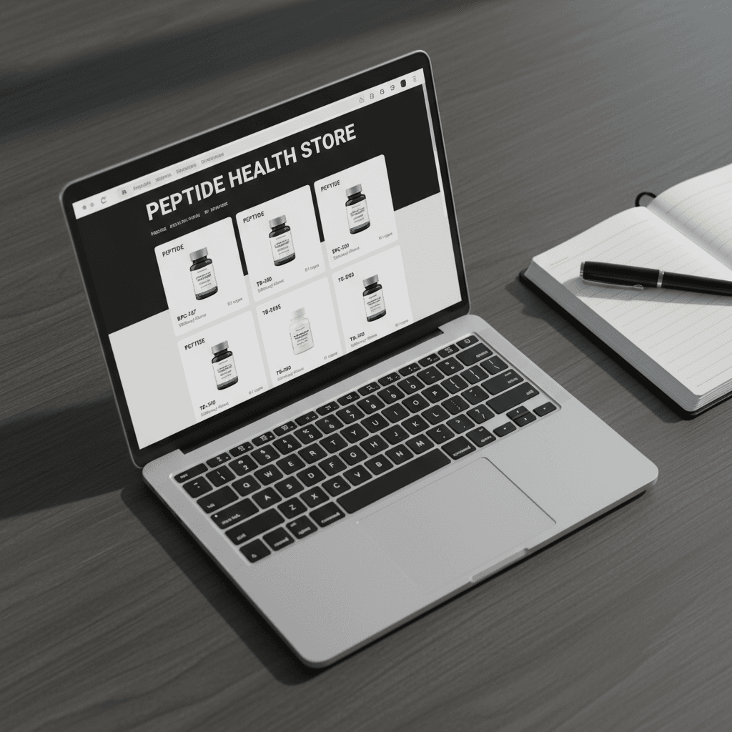 Browsing pephealthstore peptide products online