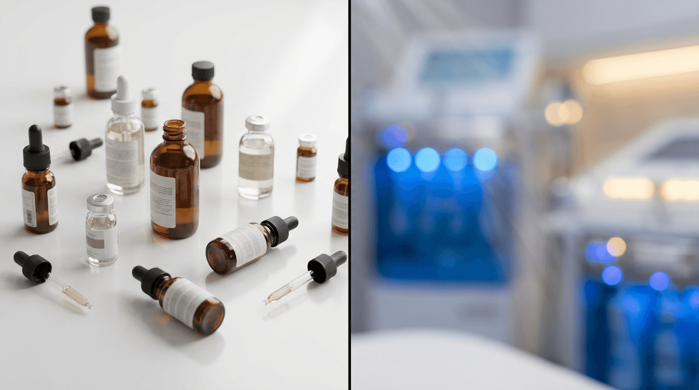 Premium lab-tested peptide vials displayed with precision